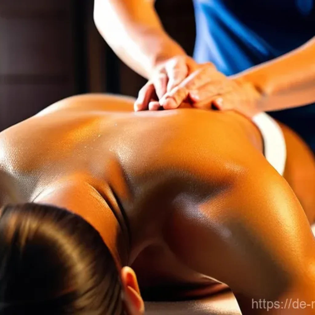 스포츠마사지사의 마사지 오일 추천 - **Sport Massage with Arnica for Recovery**
    "A professional female sport masseuse, in her early 4...