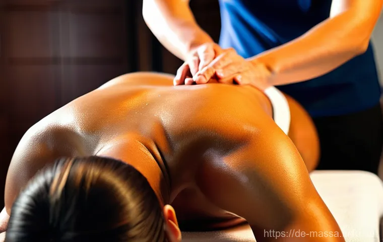 스포츠마사지사의 마사지 오일 추천 - **Sport Massage with Arnica for Recovery**
    "A professional female sport masseuse, in her early 4...