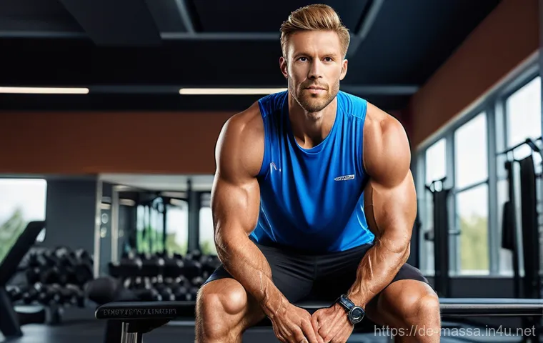 스포츠마사지사 수기 요법의 과학적 접근 - **Prompt 2: Proactive Home Recovery with Self-Massage Tools**
    "A young adult German woman, late-...